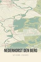 Vintage map of Nederhorst den Berg (North Holland)