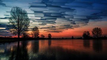 Painted sky (16:9) van Lex Schulte