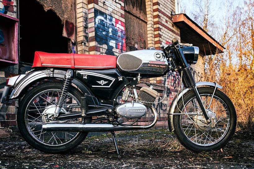 Zündapp KS50 by Wilde50er on canvas, poster, wallpaper and more
