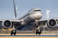 Qatar Boeing 777 landend op Polderbaan van Dennis Janssen thumbnail