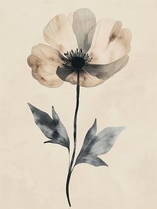 Blumen beige