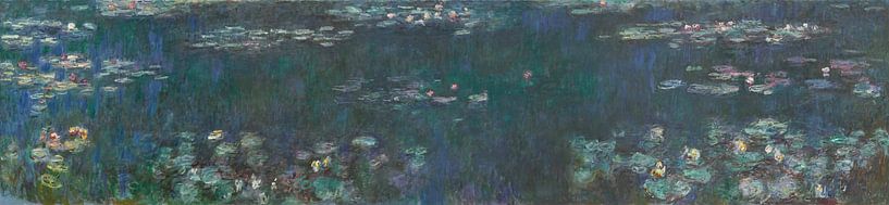 The Water Lilies - Green Reflections, Claude Monet by All the Masters