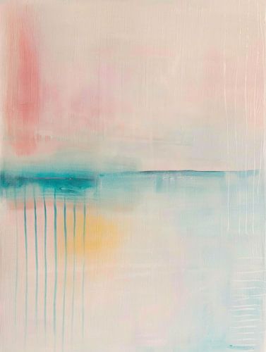 Minimalisme, modern abstract in pastelkleuren