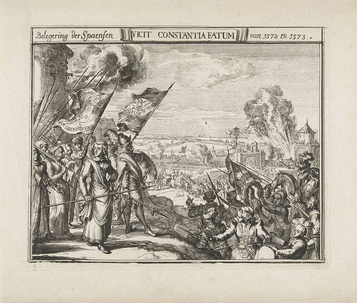 Kenau Hasselaer on the ramparts of Haarlem, 1573 by Historisch Haarlem
