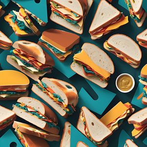 Art abstrait en sandwich pour intérieurs contemporains