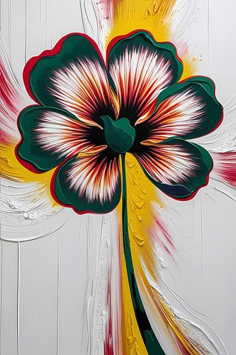 Kleurrijke abstracte bloemillustratie