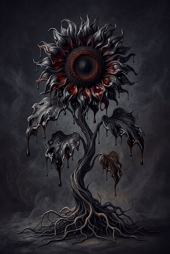 The dark side of the sunflower