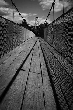Hanging bridge, Quebec, Canada van Luis Boullosa