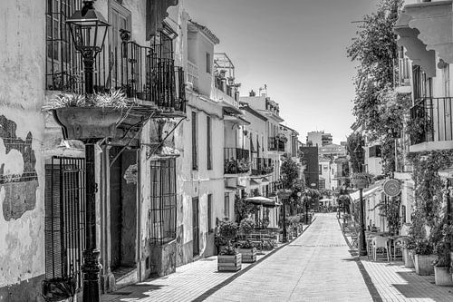 Marbella in Andalusië in zwart-wit
