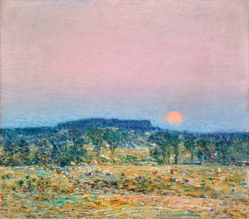 Childe Hassam, La lune se lève en septembre, 1900