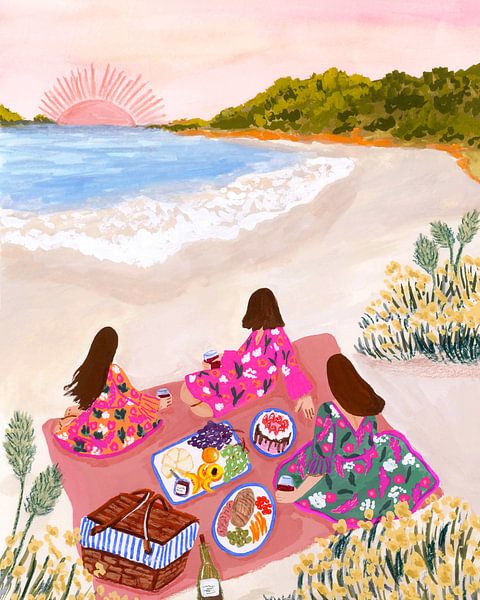 Strand-Picknick von Sarah Gesek