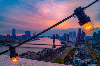 Sunset from Hoge Wiek (Rotterdam)