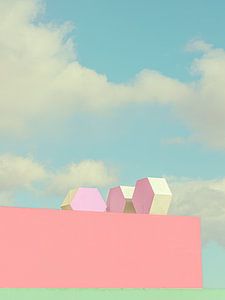 roze muur