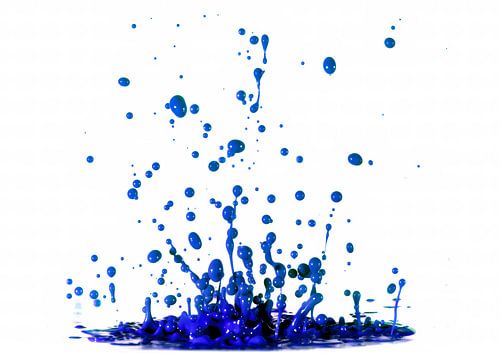 Blauwe verf