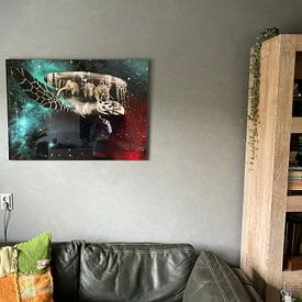 Klantfoto: schijfwereld II van Dray van Beeck, op aluminium