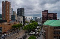 Coolsingel in Rotterdam from above