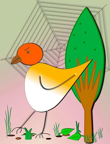 Kinderzimmerbild  -  Vogel