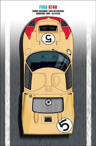 Ford GT40, Bucknum + Hutcherson