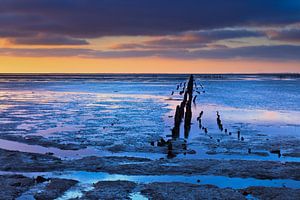 Het blauwe uur aan de Noordkaap