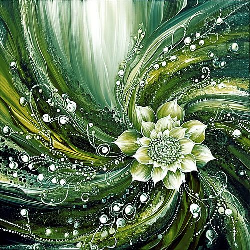 Elegante dansende bloem