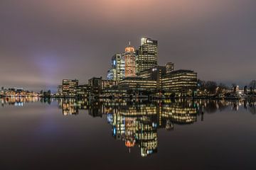 Een rustige Amstel in de avond bij De Omval van Jeroen de Jongh