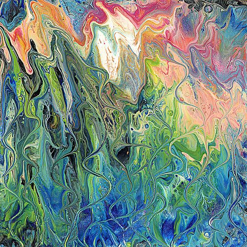 Tentakels Abstracte Schilderij