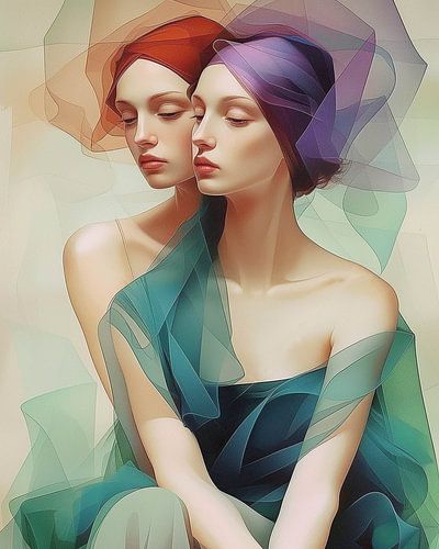 Porträt von Zwillingen: 