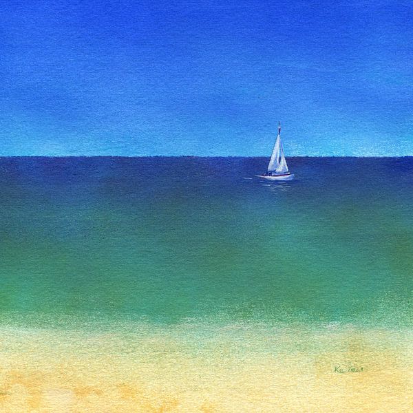 Enjoy the Silence Acrylic Painting by Karen Kaspar