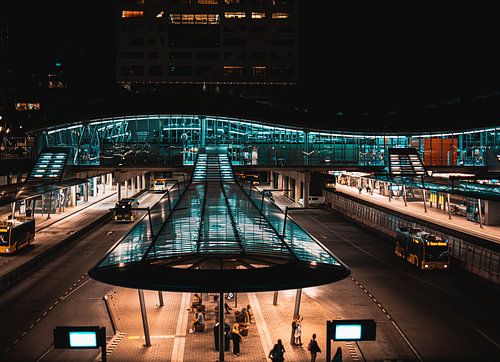 Utrecht Central in the evening
