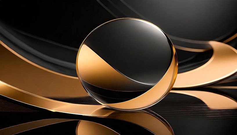 Kugel mit Gold Farben von Mustafa Kurnaz