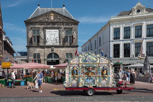 Orgue forain sur le marché de Gouda sur Rinus Lasschuyt Fotografie