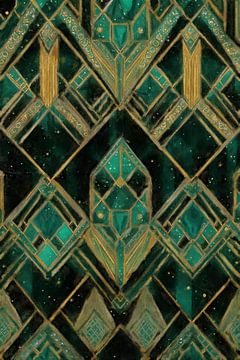 Groene Geometrie van Whale & Sons