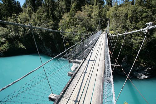 Brug Blauw Meer Nieuw-Zeeland
