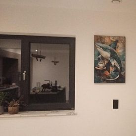Klantfoto: Koffie haai van Skyfall, als ArtFrame