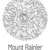 Mount Rainier | Landkarte Topografie (Minimal) von ViaMapia
