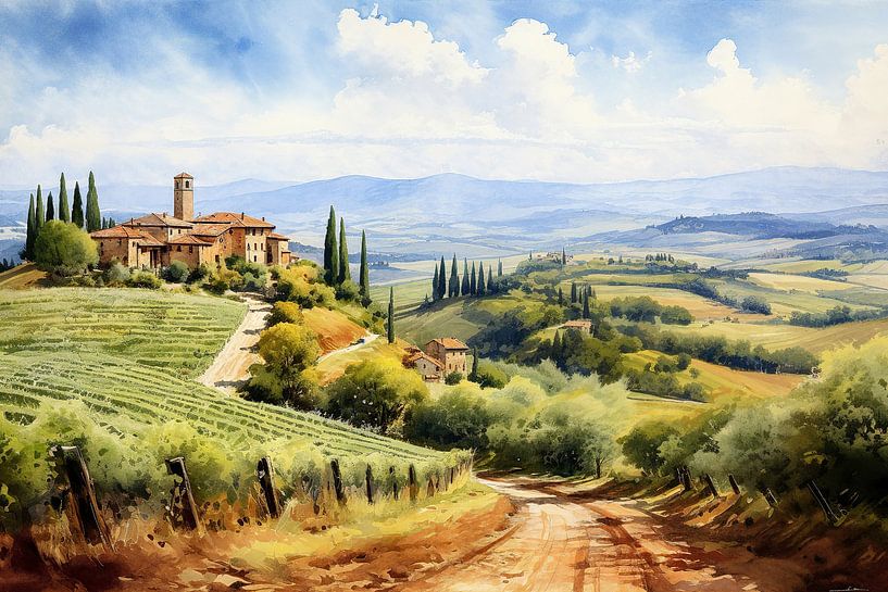 Italien von Abstraktes Gemälde