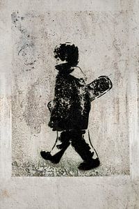 Graffiti. Skateboarder.