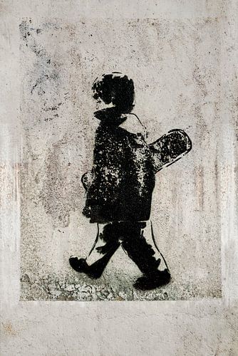 Graffiti. Skateboarder.