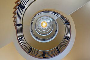 Brahms Kontor, eine Wendeltreppe in der Hamburger Altstadt