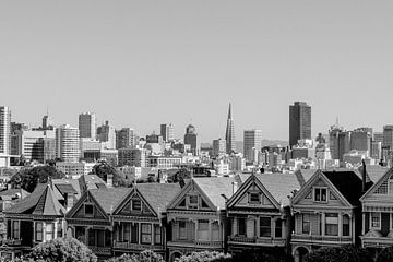 San Francisco skyline - the painted ladies - Wanderlust - Travel Photography by Franci Leoncio