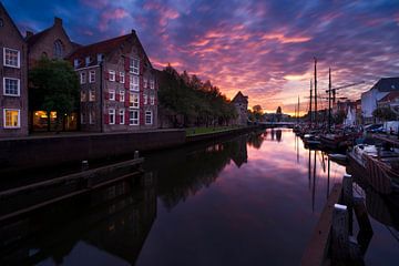 Zwolle Zonsondergang sur Rick Kloekke