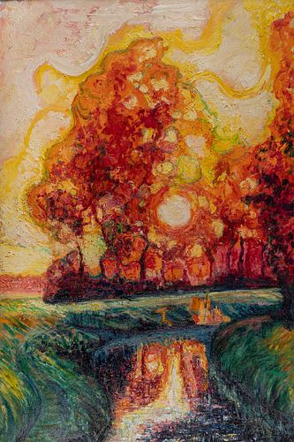 Zonsondergang aan de Schipbeek