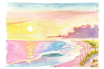 South Carolina Little Island beach and dunes at sunrise