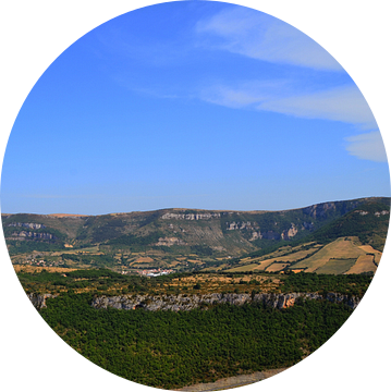 Panorama van het viaduct van Millau van Willem van den Berge