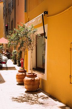 Pittoreske straat in Saint-Tropez van Mélissa Lafarque