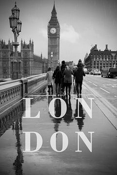 Städte im Regen: London II von Christian Müringer