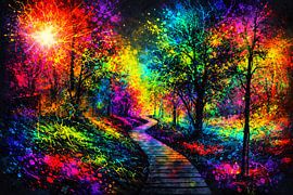 Trail Through the Chromatic Forest by ButterflyPix
