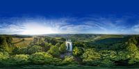 Avond 360° luchtfoto Schönbergtoren Pfullingen