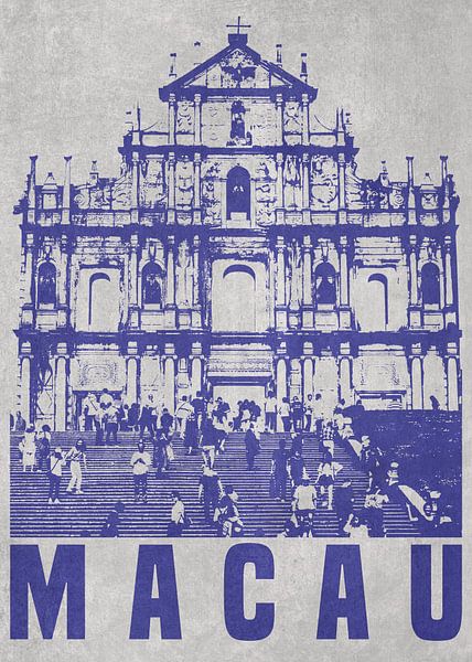 Ruinen von St. Paul, Macau von DEN Vector