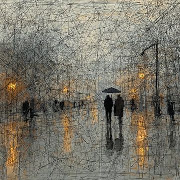 Reflektierte stille Schritte von Nomo.Art